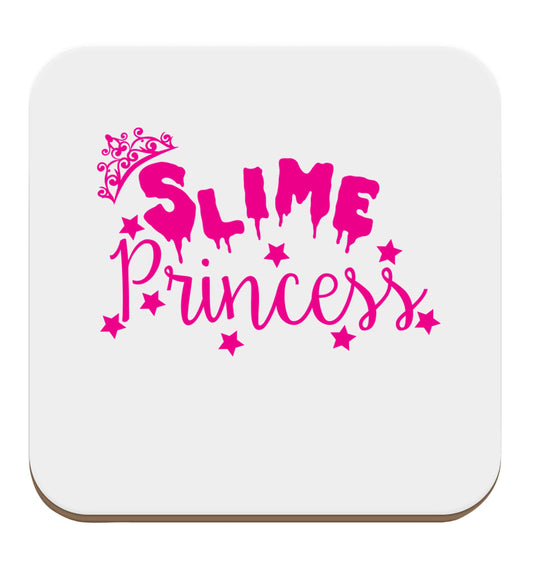 pink slime princess set of four coasters
