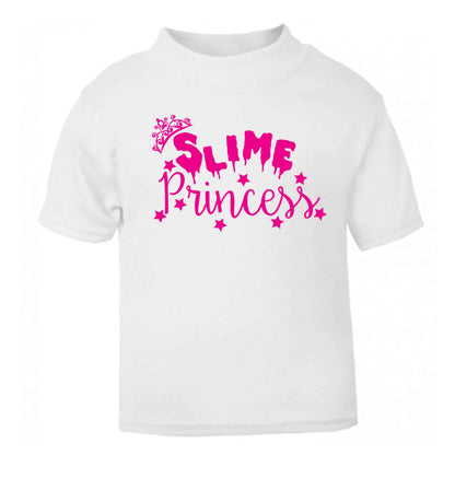 Neon pink slime princess white baby toddler Tshirt 2 Years