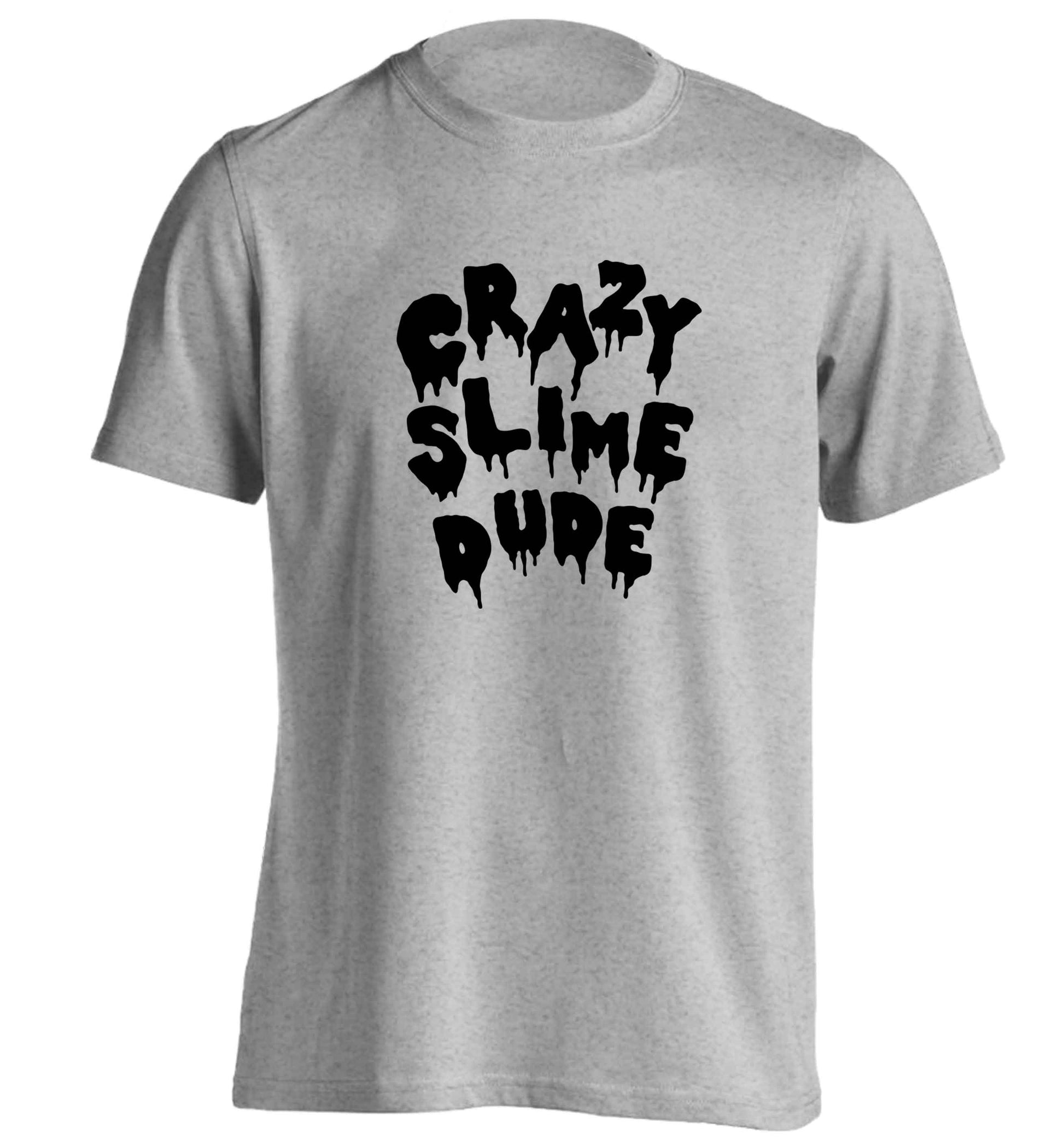 Crazy slime dude adults unisex grey Tshirt 2XL