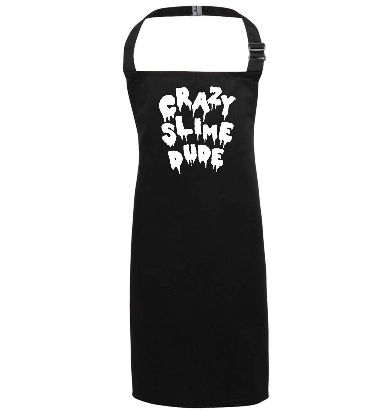 Crazy slime dude black apron 7-10 years