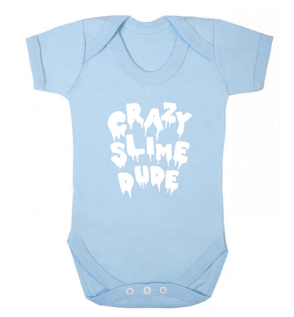 Crazy slime dude baby vest pale blue 18-24 months