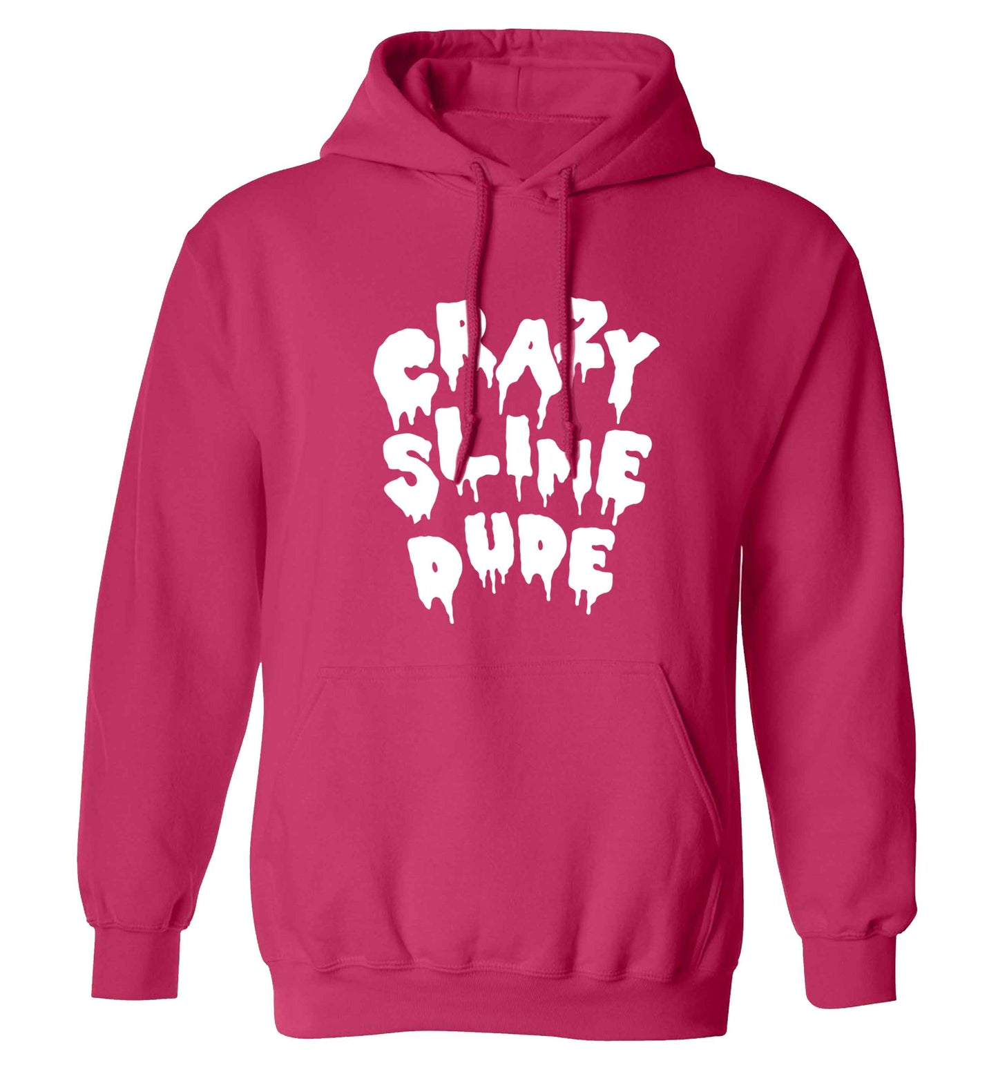 Crazy slime dude adults unisex pink hoodie 2XL