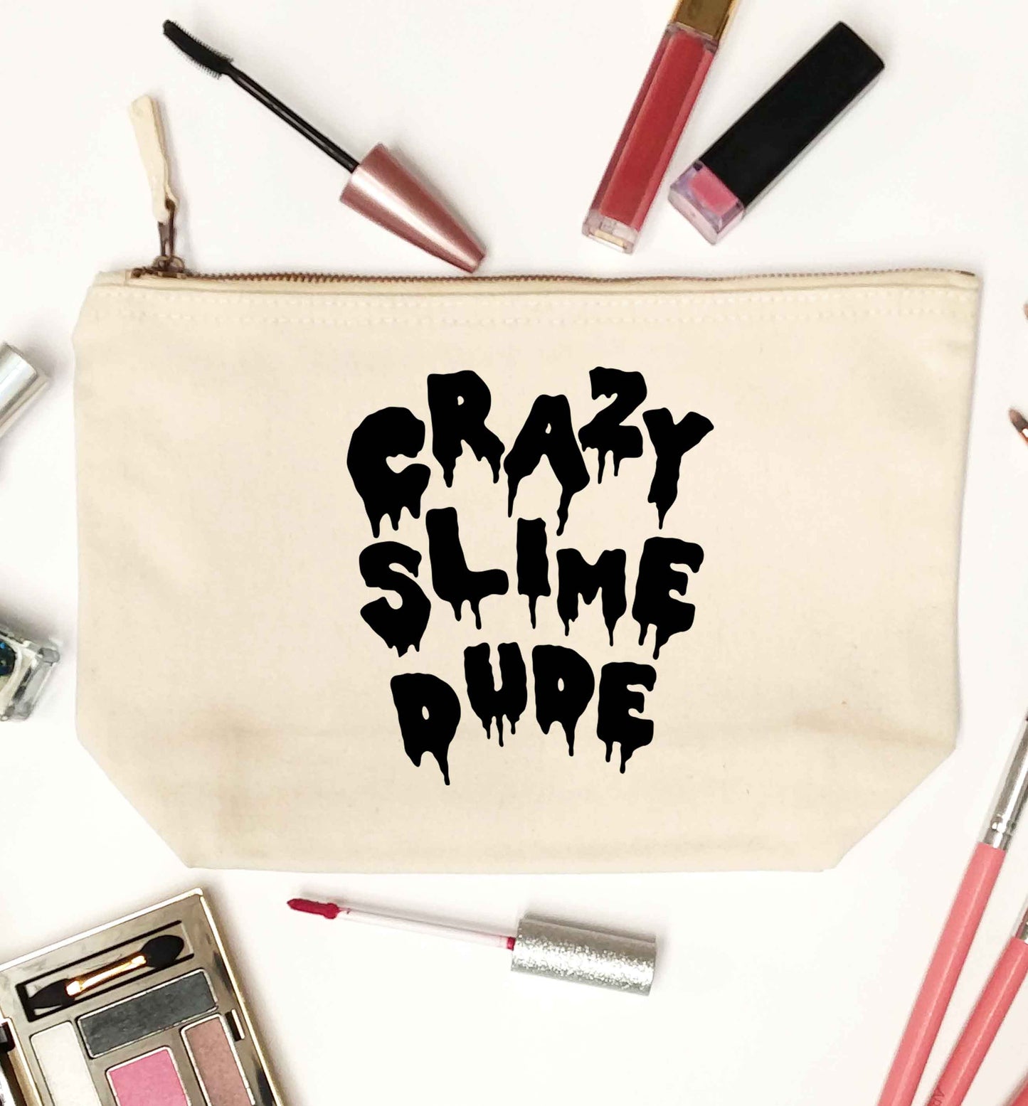 Crazy slime dude natural makeup bag