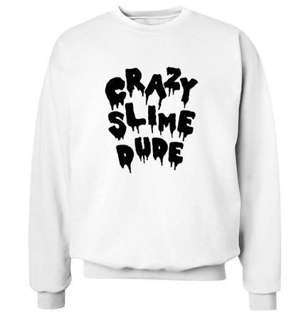 Crazy slime dude adult's unisex white sweater 2XL