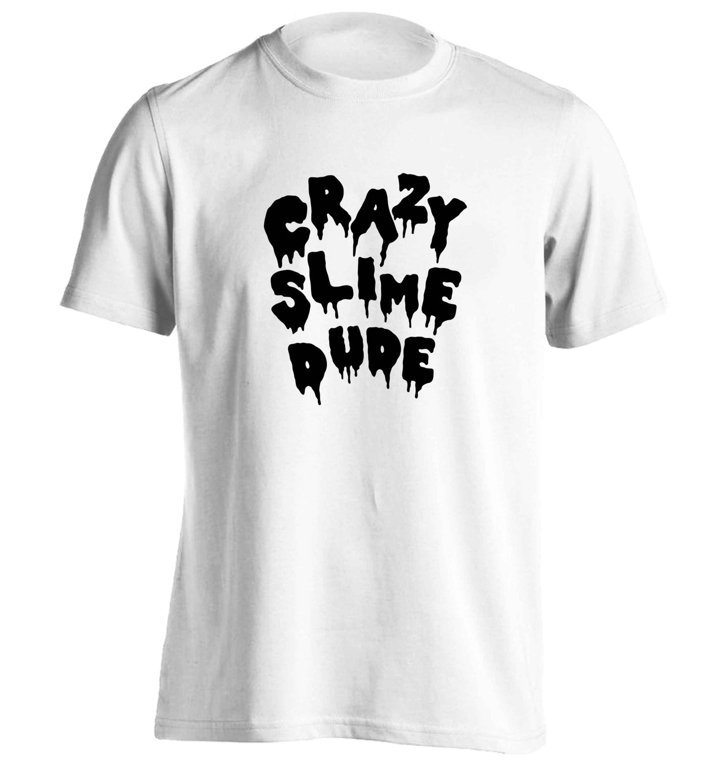 Crazy slime dude adults unisex white Tshirt 2XL