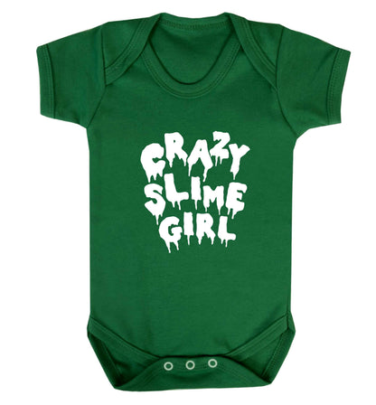 Crazy slime girl baby vest green 18-24 months
