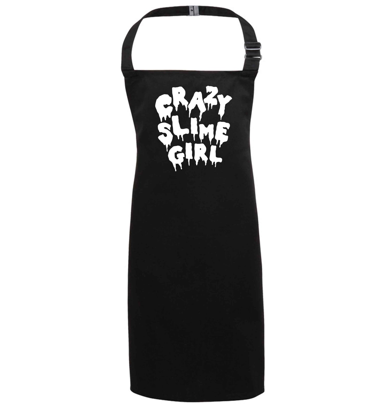 Crazy slime girl black apron 7-10 years
