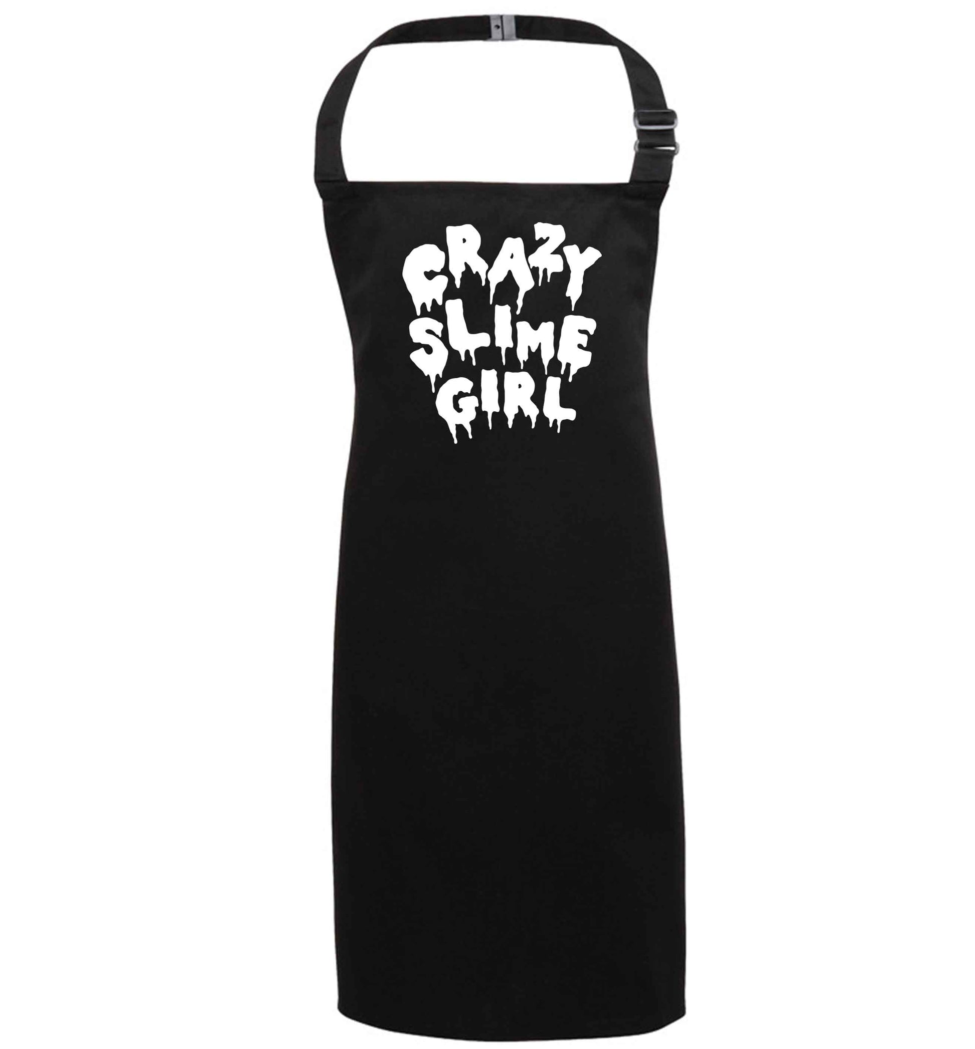 Crazy slime girl black apron 7-10 years