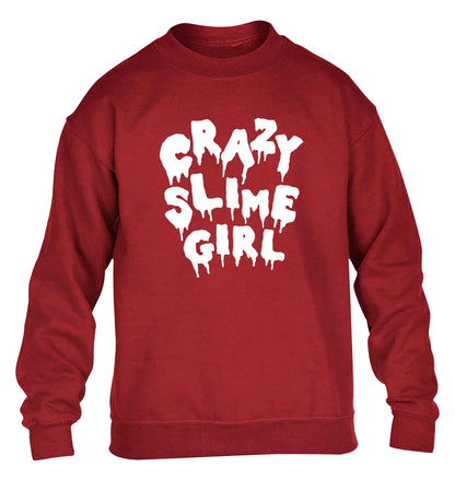 Crazy slime girl children's grey sweater 12-13 Years