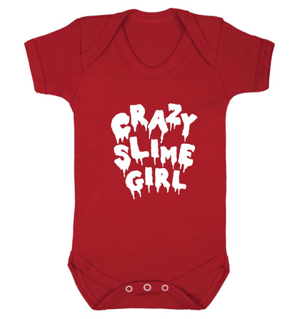 Crazy slime girl baby vest red 18-24 months