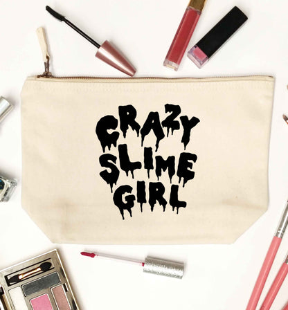 Crazy slime girl natural makeup bag
