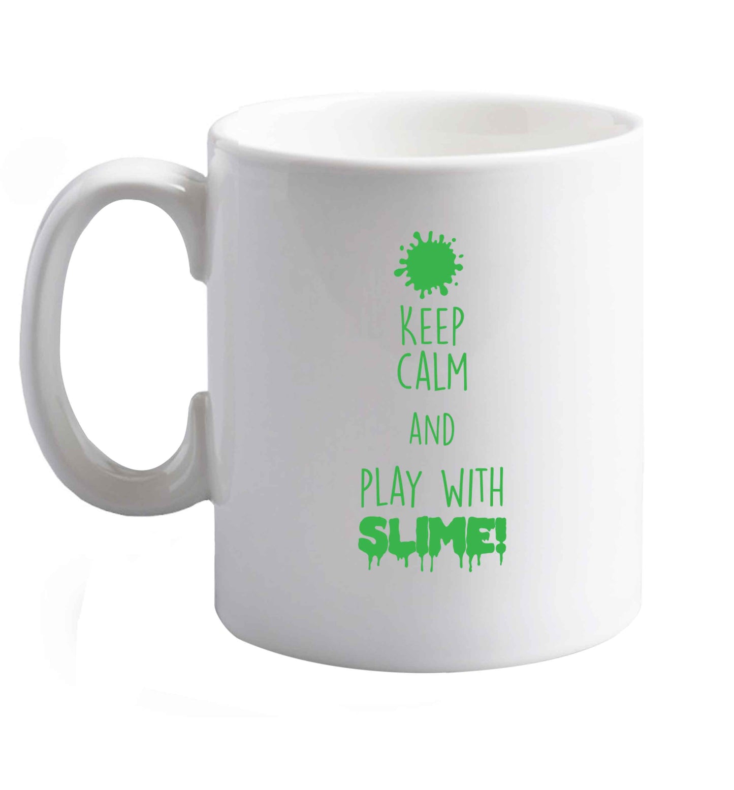 10 oz Favourite Type Pan Pancake ceramic mug right handed