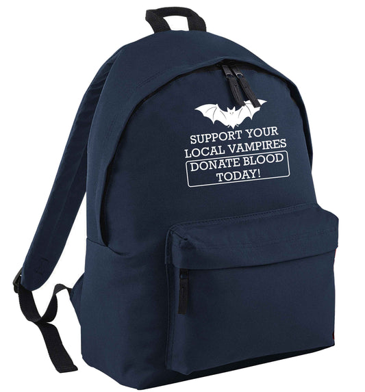 Support your local vampires donate blood today! | Children's backpack