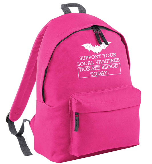 Support your local vampires donate blood today! | Children's backpack