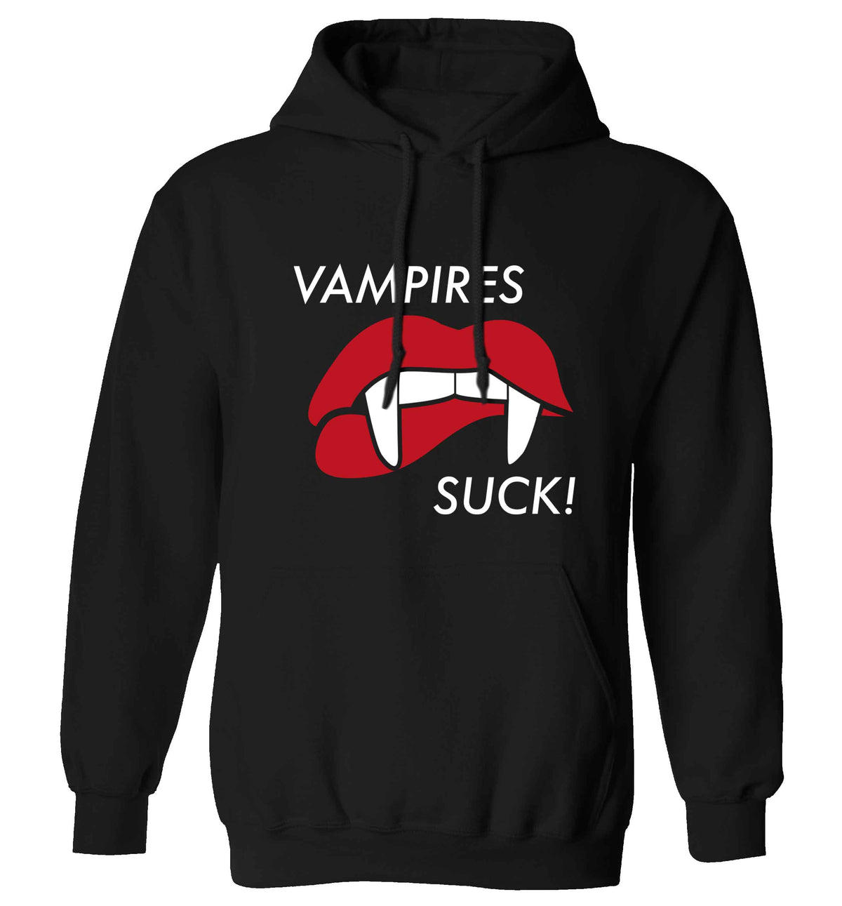 Vampires suck adults unisex black hoodie 2XL