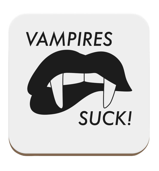 Vampires suck set of four coasters