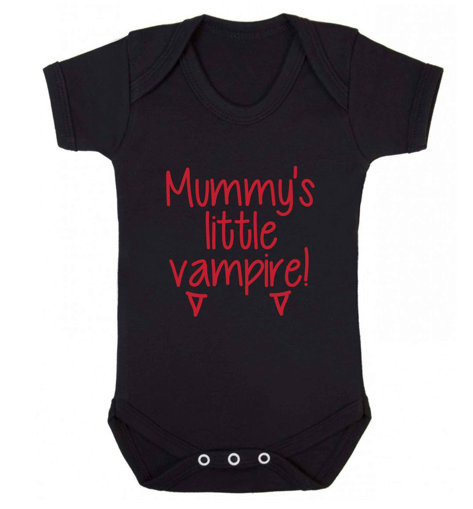 Mummy's little vampire baby vest black 18-24 months
