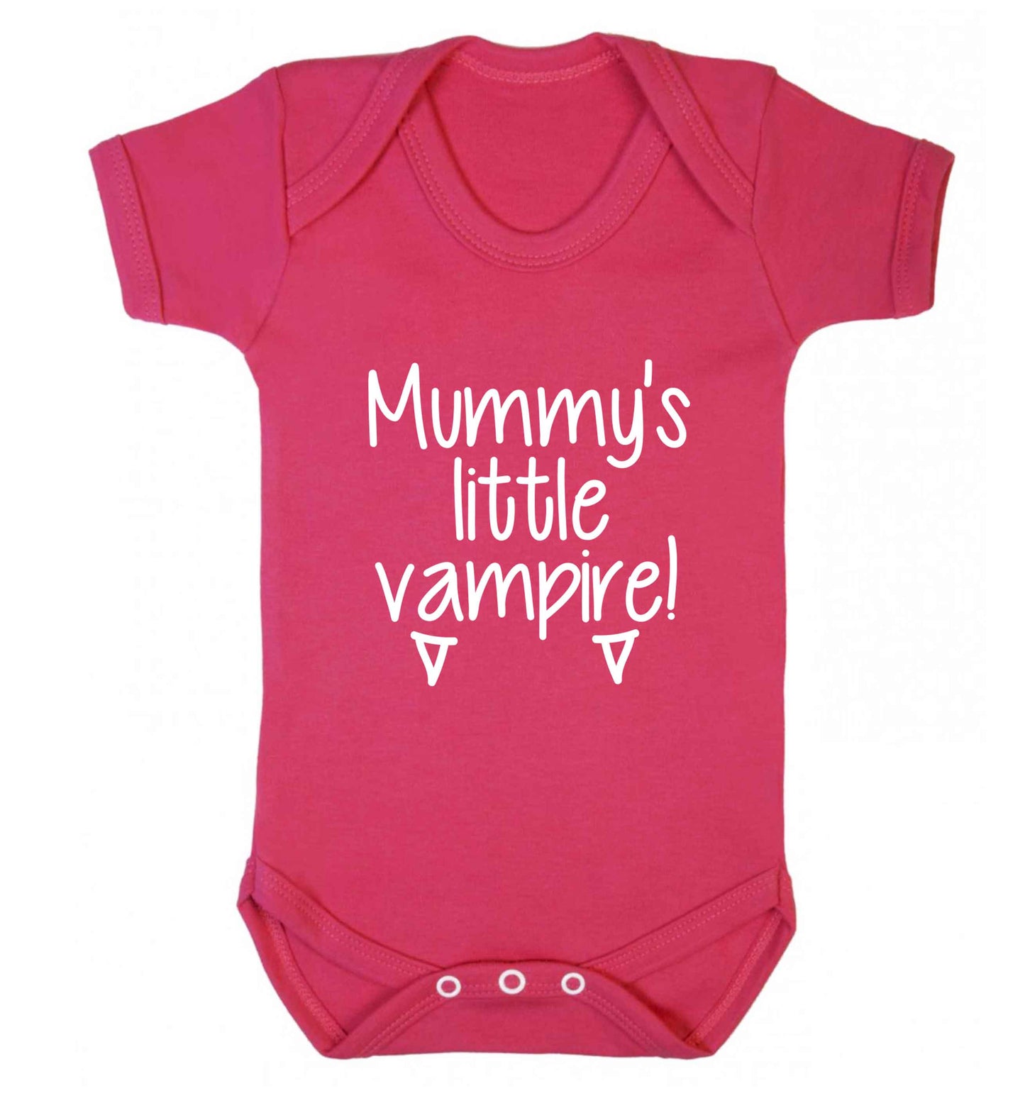 Mummy's little vampire baby vest dark pink 18-24 months