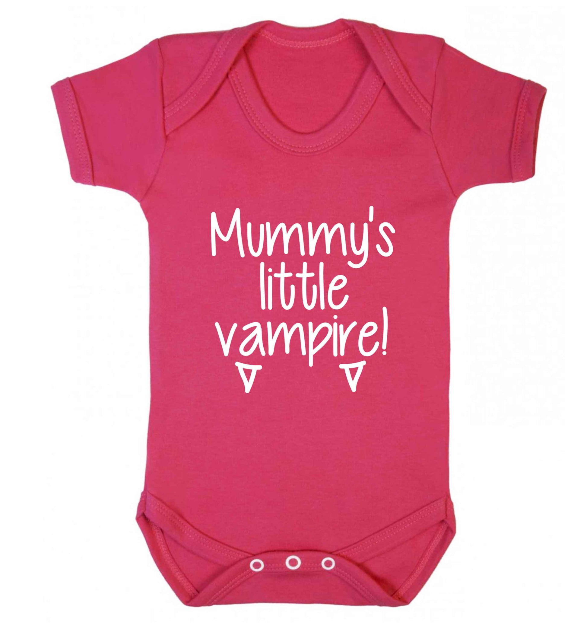 Mummy's little vampire baby vest dark pink 18-24 months