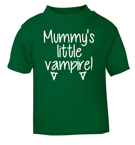 Mummy's little vampire green baby toddler Tshirt 2 Years