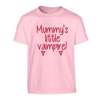 Mummy's little vampire Children's light pink Tshirt 12-13 Years