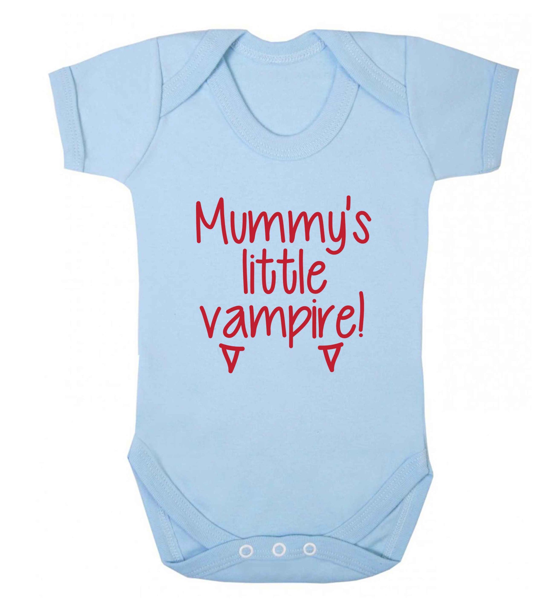 Mummy's little vampire baby vest pale blue 18-24 months