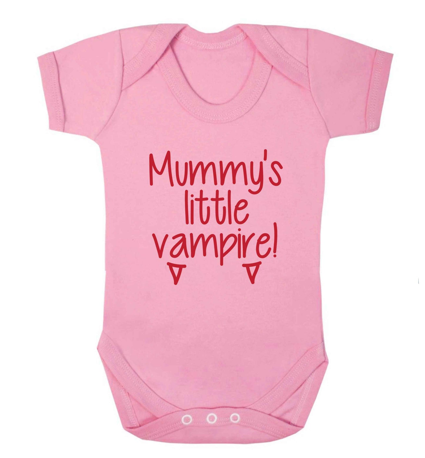 Mummy's little vampire baby vest pale pink 18-24 months