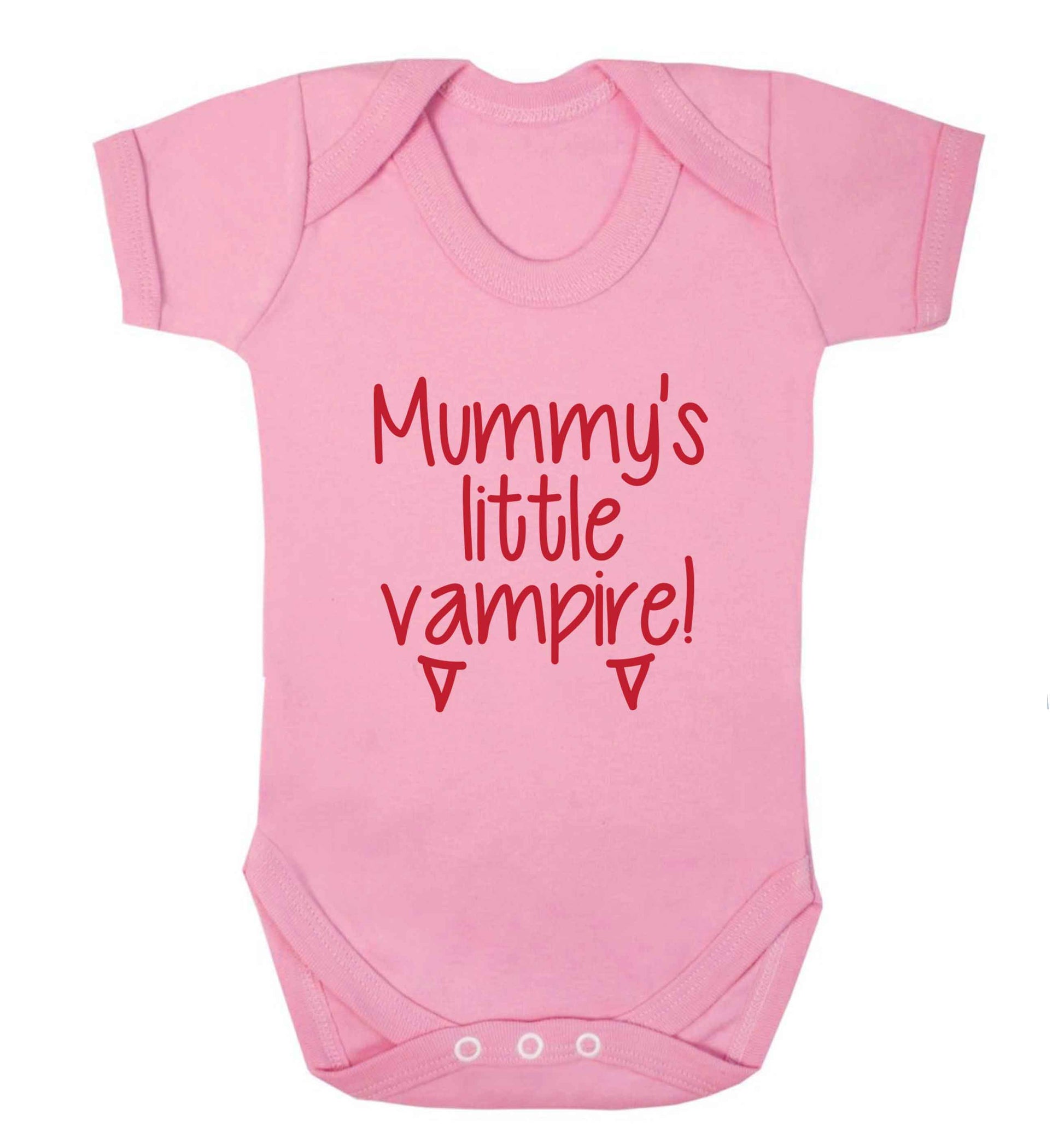 Mummy's little vampire baby vest pale pink 18-24 months