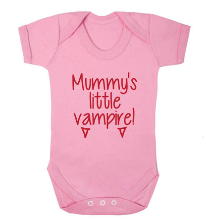 Mummy's little vampire baby vest pale pink 18-24 months