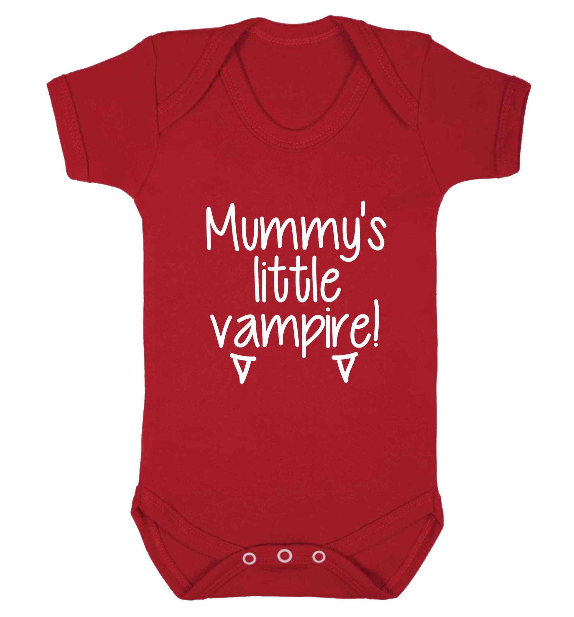 Mummy's little vampire baby vest red 18-24 months