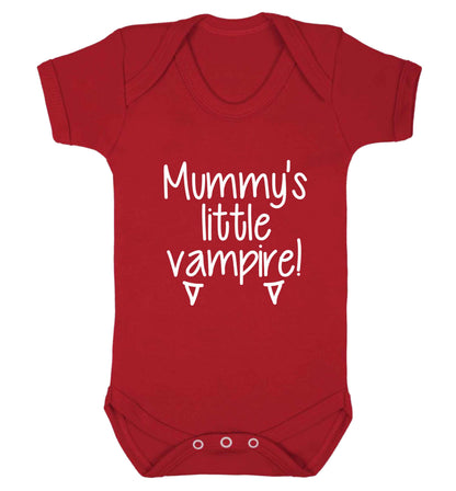 Mummy's little vampire baby vest red 18-24 months