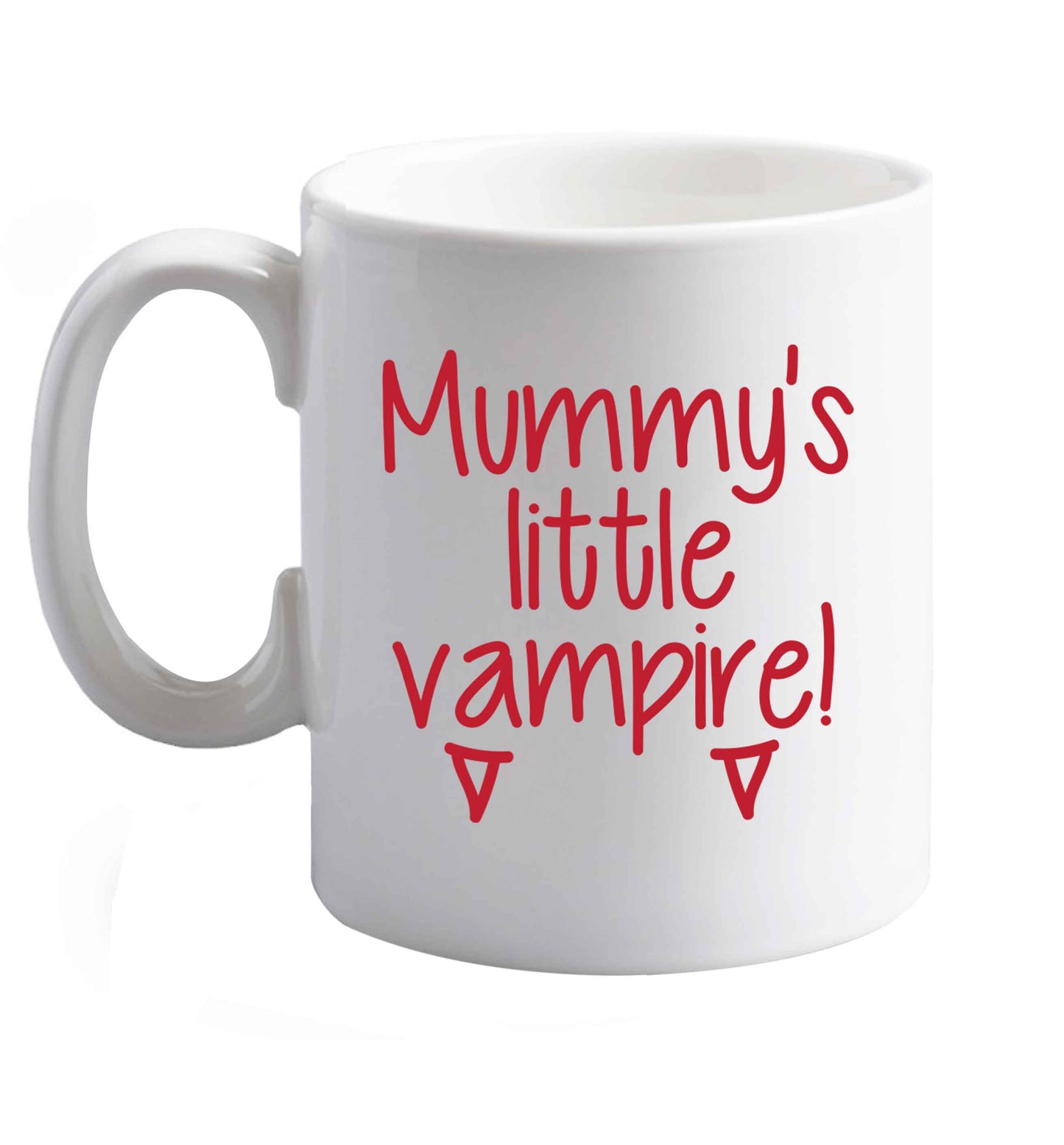 10 oz Favourite Type Pan Pancake ceramic mug right handed