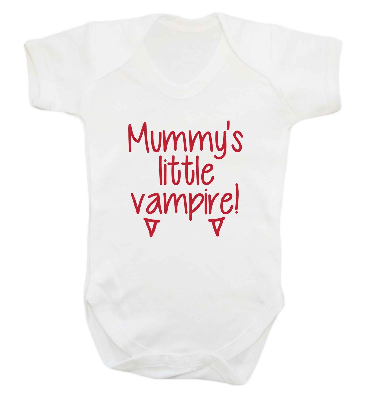Mummy's little vampire baby vest white 18-24 months