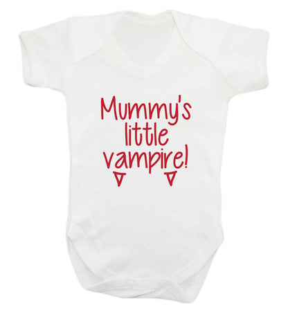 Mummy's little vampire baby vest white 18-24 months