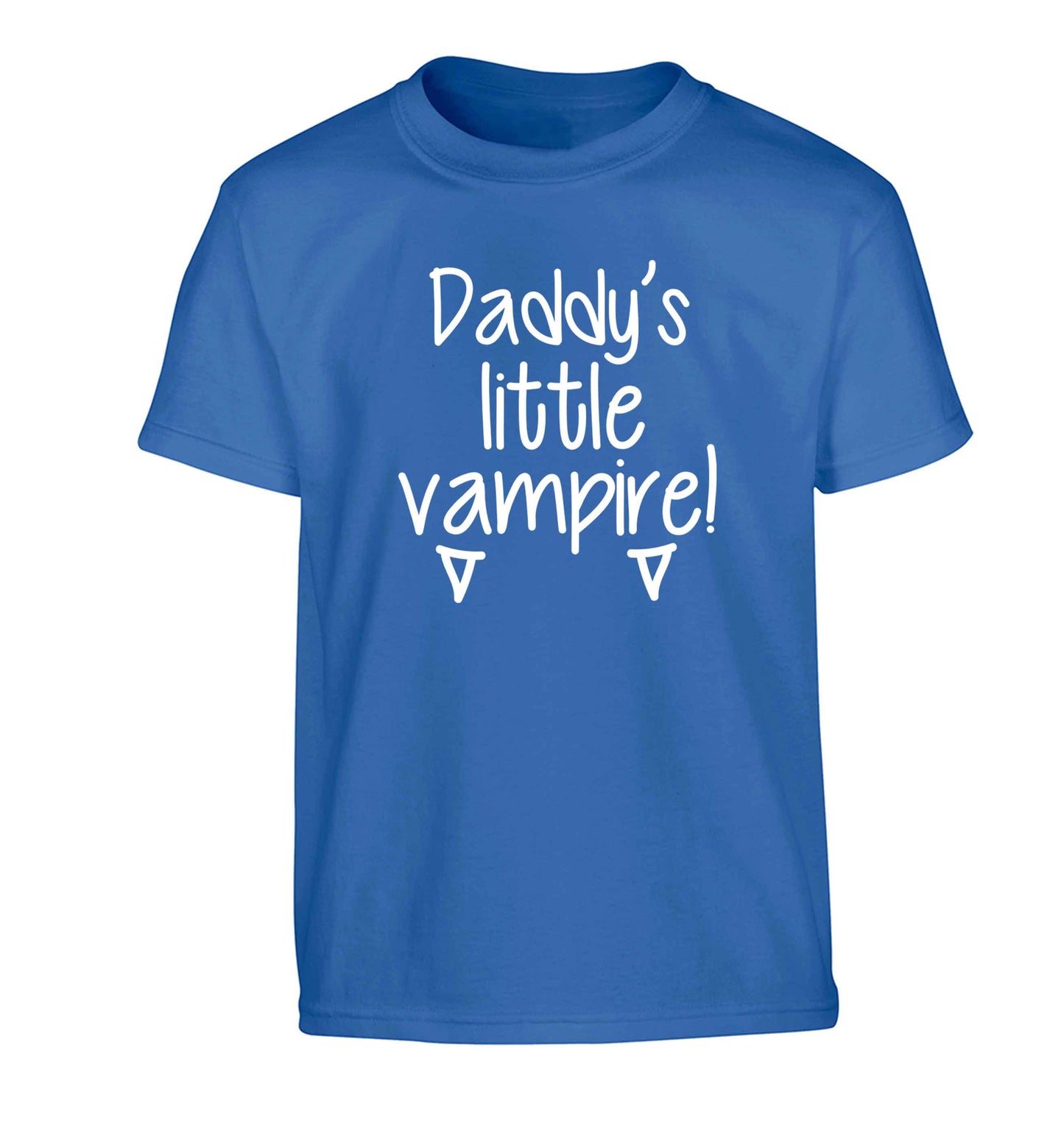 Daddy's little vampire Children's blue Tshirt 12-13 Years