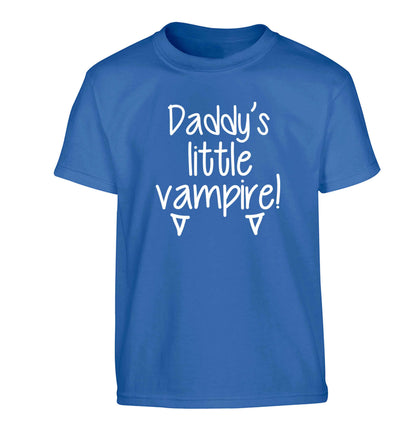 Daddy's little vampire Children's blue Tshirt 12-13 Years