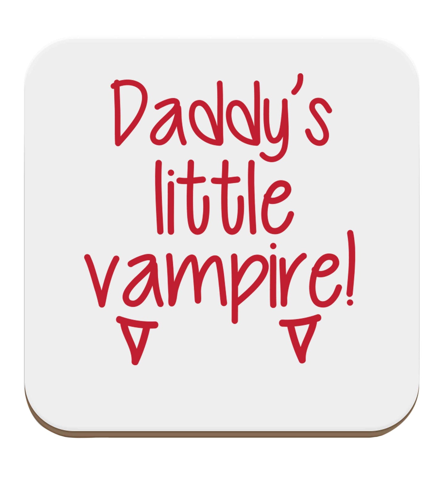 Daddy's little vampire set of four coasters