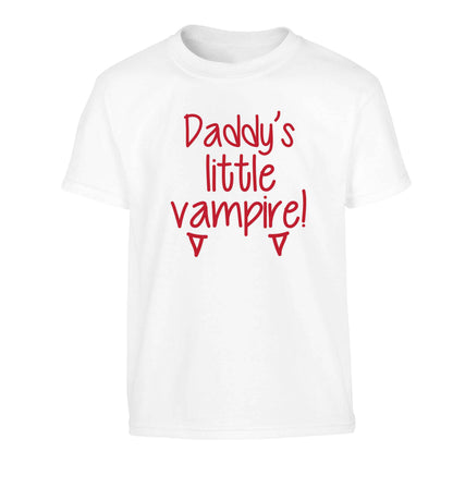 Daddy's little vampire Children's white Tshirt 12-13 Years