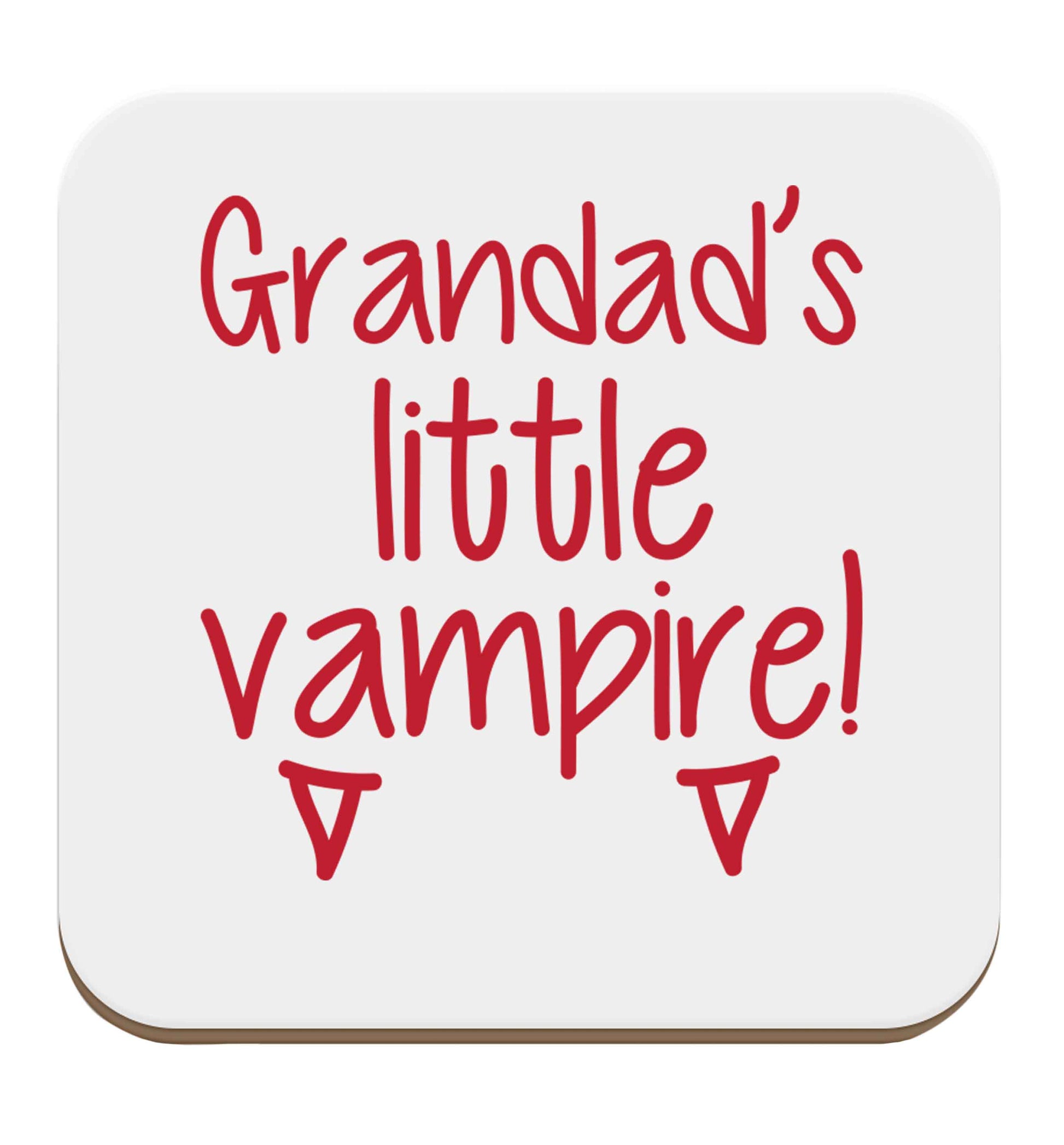 Grandad's little vampire set of four coasters