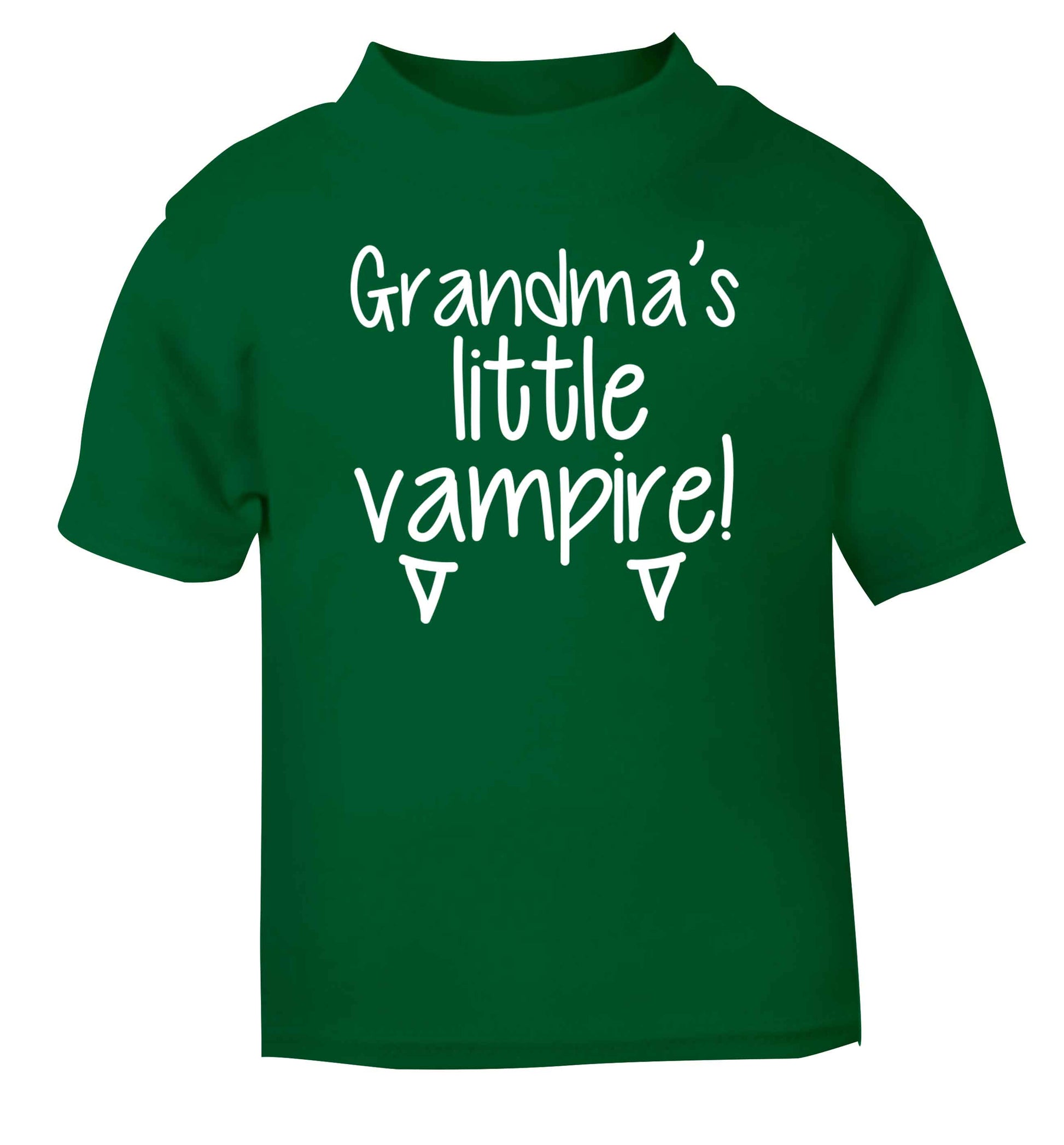 Grandma's little vampire green baby toddler Tshirt 2 Years