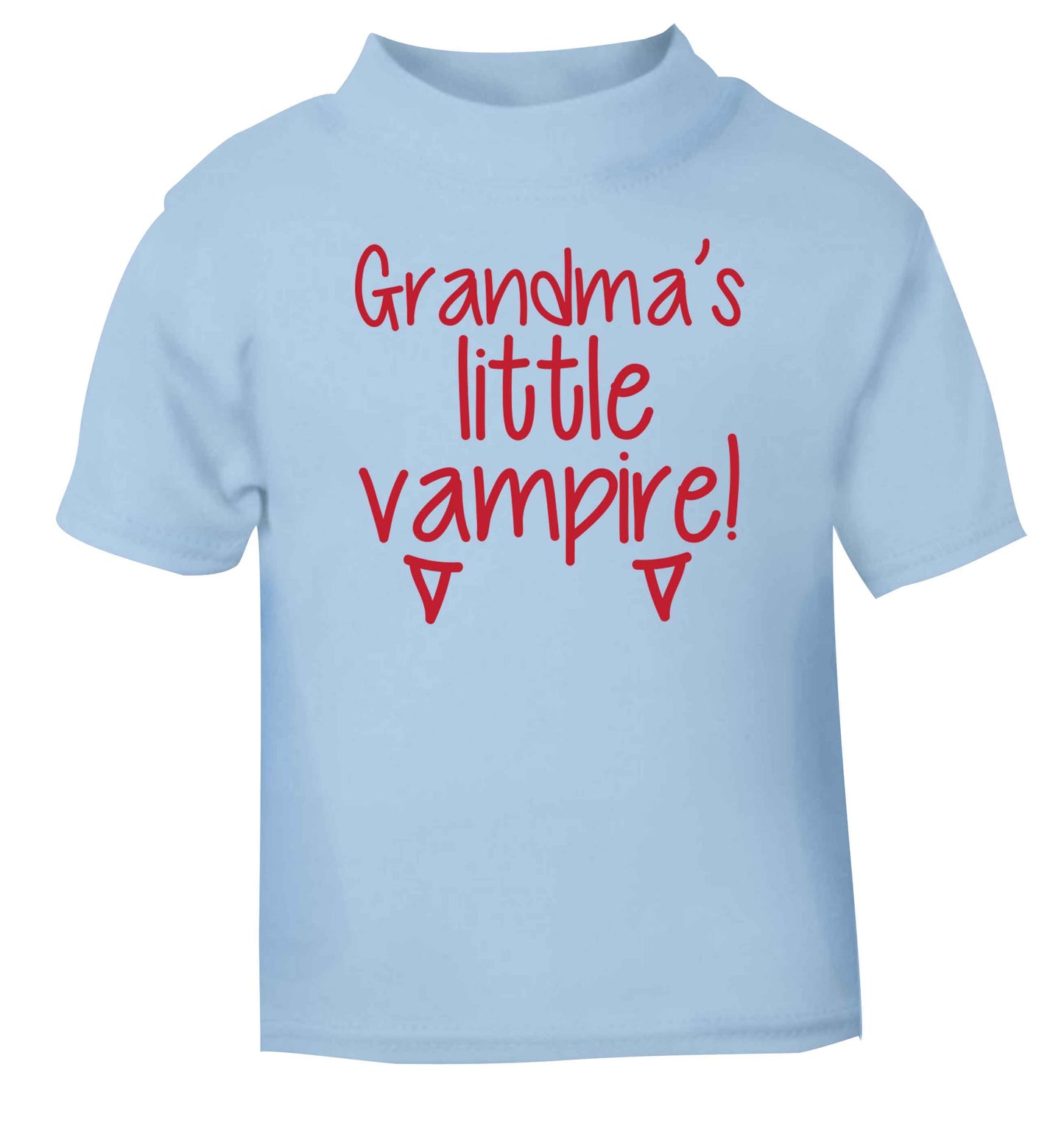 Grandma's little vampire light blue baby toddler Tshirt 2 Years