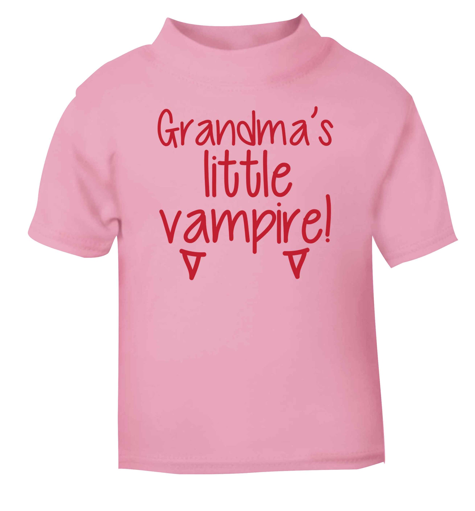 Grandma's little vampire light pink baby toddler Tshirt 2 Years