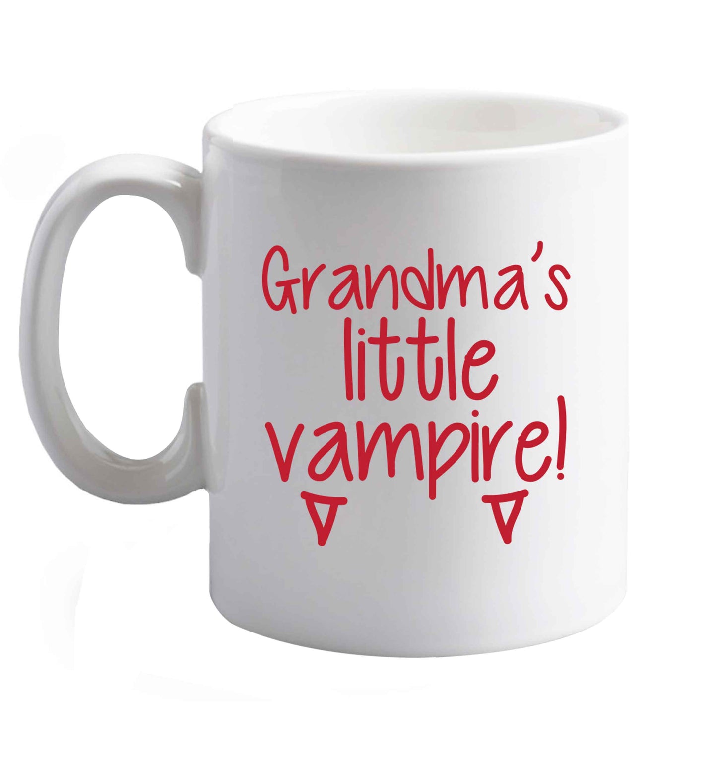 10 oz Favourite Type Pan Pancake ceramic mug right handed