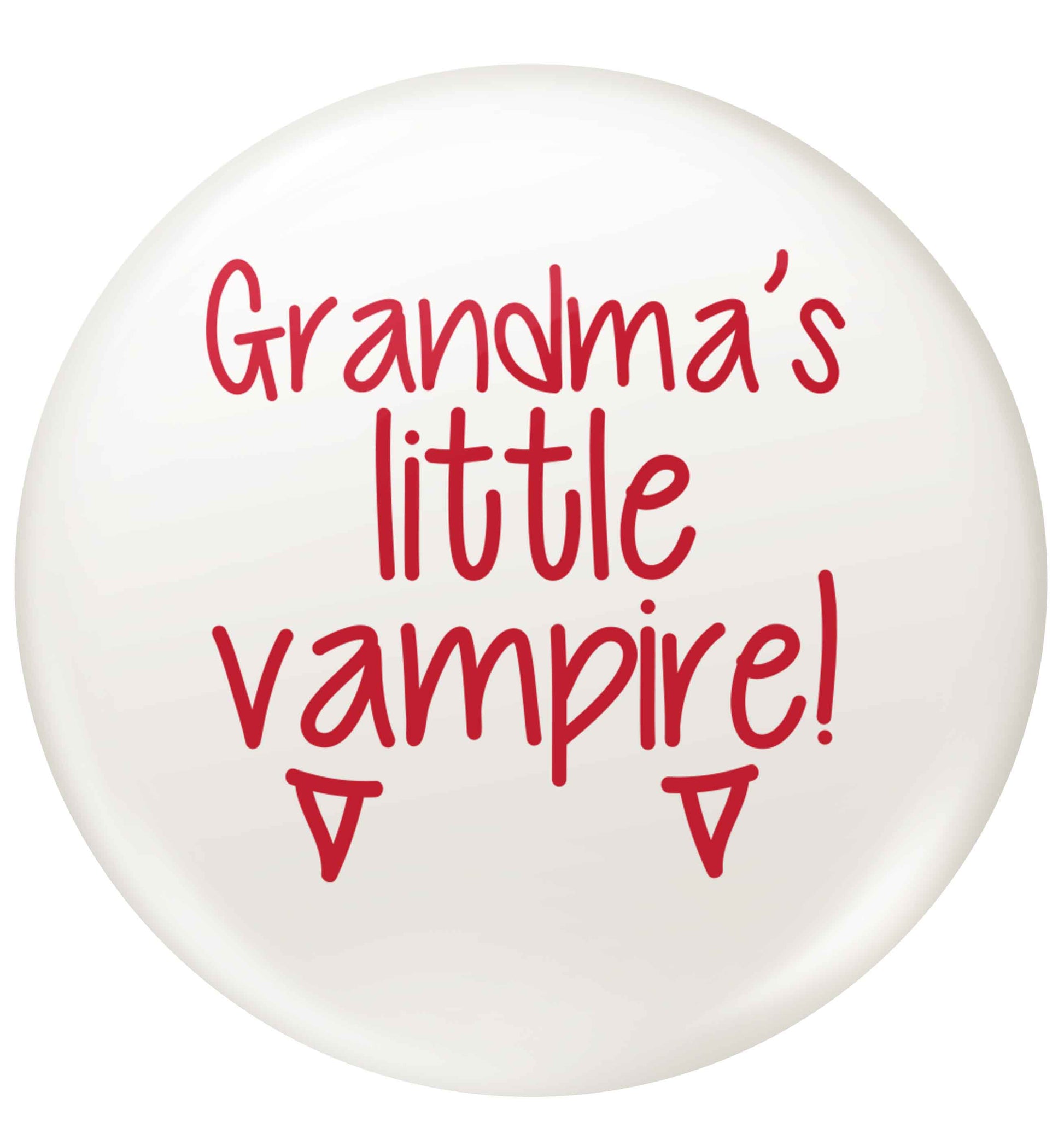 Grandma's little vampire small 25mm Pin badge
