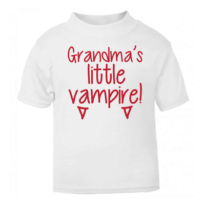 Grandma's little vampire white baby toddler Tshirt 2 Years