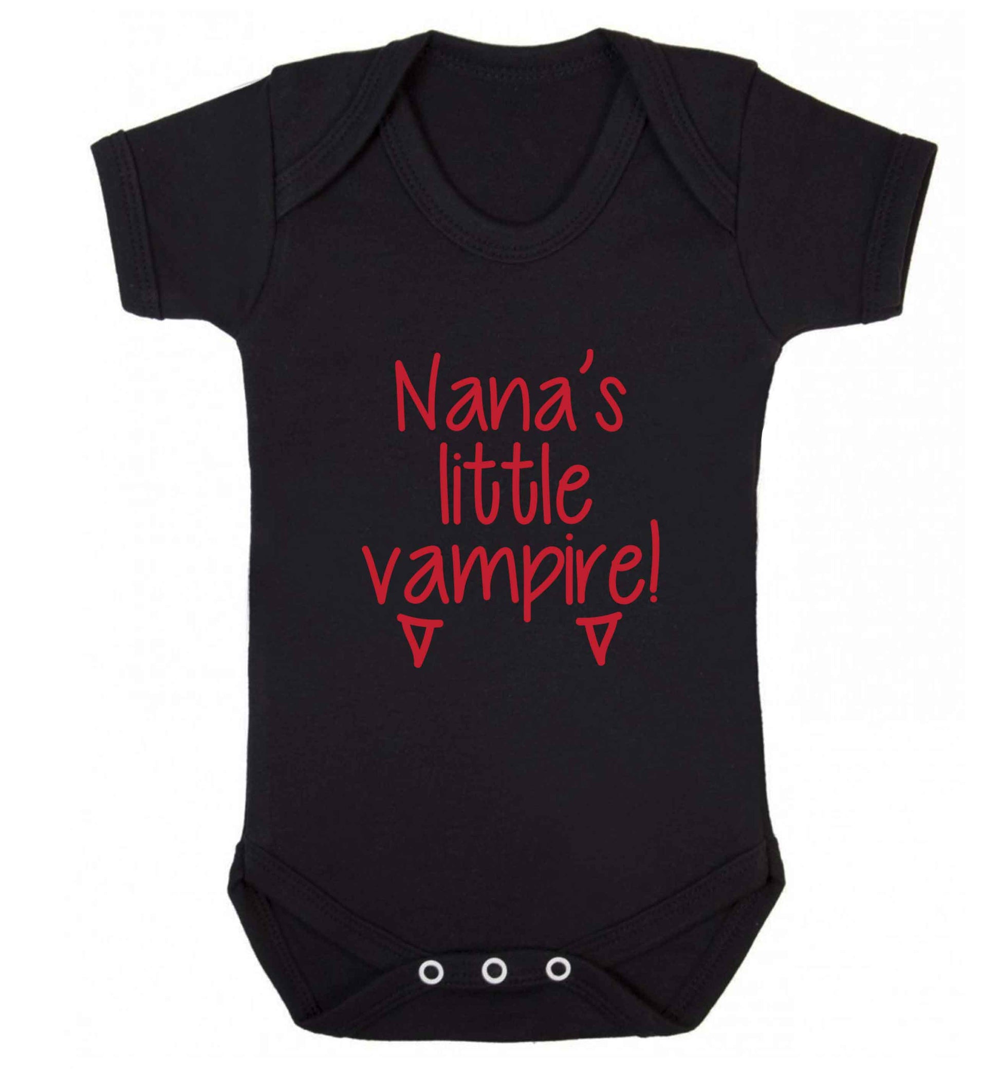 Nana's little vampire baby vest black 18-24 months