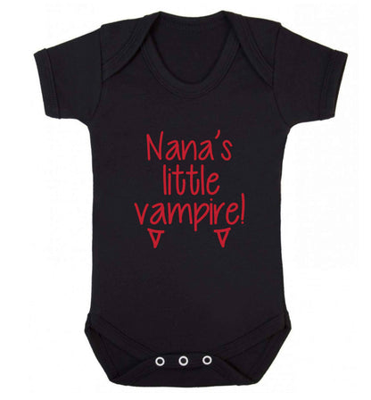 Nana's little vampire baby vest black 18-24 months