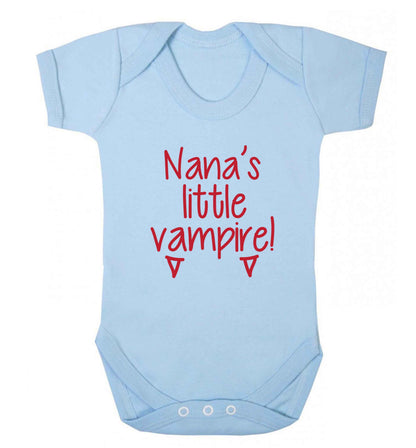 Nana's little vampire baby vest pale blue 18-24 months