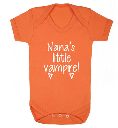 Nana's little vampire baby vest orange 18-24 months