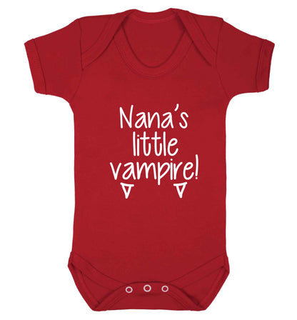 Nana's little vampire baby vest red 18-24 months